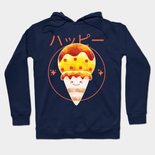 Japanese Kawaii Yellow and Orange Ice cream Hoodie